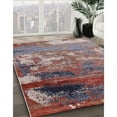 thumbnail image 3 of Ahgly Company Machine Washable Indoor Rectangle Industrial Modern Rosy Brown Pink Area Rugs, 2' x 5', 3 of 7