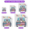 thumbnail image 5 of Happy Easter Boston Terrier American Flag Truck Bunny Ears Cutout Transfer Sticker Gentleman Dog Lover Gifts Transparent Decal Art Decor - 03001, 5 of 5