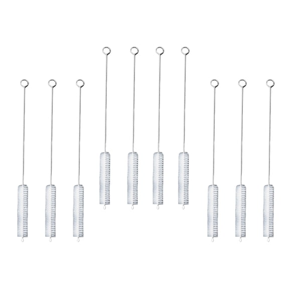 TABLZONE 20-Piece White Straw Cleaning Brush Set for Deep Cleaning Reusable Straws, Tubes, Cylinders, and Narrow Bottles