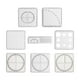 thumbnail image 1 of 8 plantillas de dibujo de regla geométrica multifuncional, regla de punto poligonal, herramienta de funciones matemáticas para encofrados de oficina,, 1 of 8