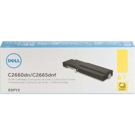 UPC: 0884116126300 | Dell  DLLR9PYX  1 200-Page Yellow Toner Cartridge for C2660dn/ C2665dnf Color Laser Printer  1 / Each
