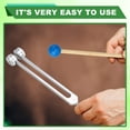 thumbnail image 5 of Tuning Fork with Silicone Hammer Bag for Healing, Musical Instrument, Sound Therapy 68.5HZ,Silver, 5 of 9