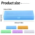 thumbnail image 3 of Horplkj Plastic Pencil Box, Clear Hinged Lid Storage Case with Snap Closure, Frosted Transparent Organizer for Pens and Office Home, 3 of 5