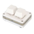 thumbnail image 3 of Teclado mecánico mini de 2 teclas para juegos, personalizado, con eje rojo y LED RGB para juegos, oficina y multimedia., 3 of 14