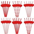 thumbnail image 5 of Red Hearts Paper Straws,24pcs Disposable Drinking Sticks Cake Pops Anniversary Wedding Favors Love Valentines Day Holiday Celebrations Party Decor for Couples, 5 of 6