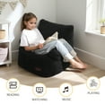 thumbnail image 4 of BYBYME Kids Bean Bag Chair,Soft Memory Foam Bean Bag Chair with Pocket for Toddlers,Lazy Sofa Lounger for Gaming,Reading,Black, 4 of 6