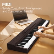 TERENCE 88 Key Piano Keyboard Digital: 88 Key Keyboard Piano Semi-Weighted Full Size Premium Sound MIDI Headphone Jack Triple Pedal for Beginners to Professionals