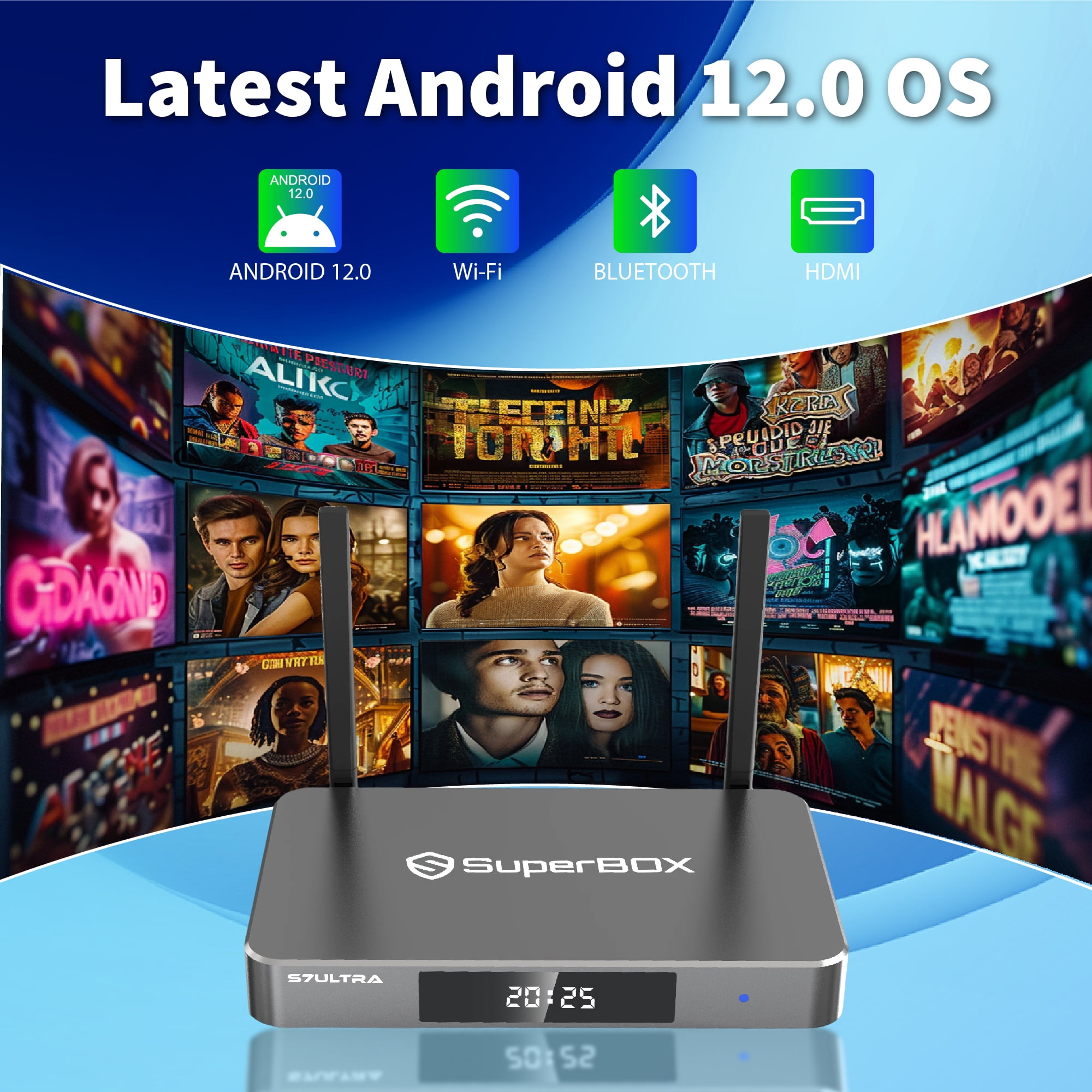 Latest 2026 SuperBox S7 Ultra,4G RAM+128G ROM, Voice Remote, 7-day