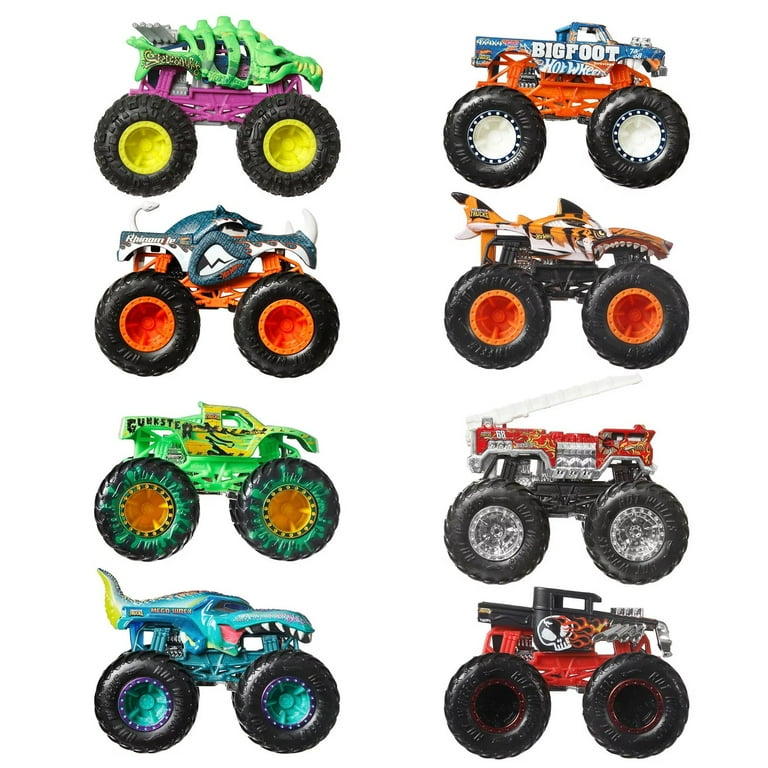 Hot Wheels Monster Trucks Live Diecast Car 8-Pack, 1:64 Scale, Fan