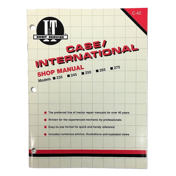 I & T Shop Service Manual For International Tractor