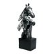 thumbnail image 2 of Estatua de cabeza de caballo, adorno coleccionable, escultura animal, figura artística antigua para Astilla, 2 of 9