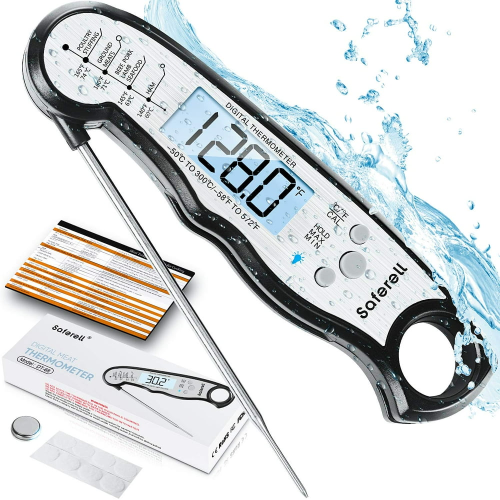 Saferell Instant Read Meat Thermometer for Cooking, Fast & Precise Digital Food Thermometer with