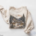 thumbnail image 2 of Cozy Winter Village Graphic Sweatshirt | Scenic Snow Cabin Print Pullover, 2 of 8
