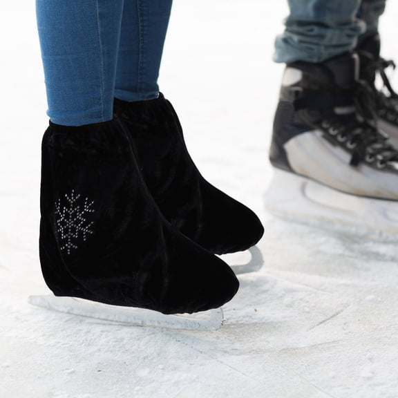 SILENRADAWN Ice Skate Protectors Flocking Skate Cover 1 Pair
