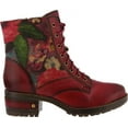 thumbnail image 3 of L’Artiste Marty Hand-Painted Leather Ankle Boots for Women – Cozy Flannel Lined Comfort Boot with Zipper Closure, 3 of 7