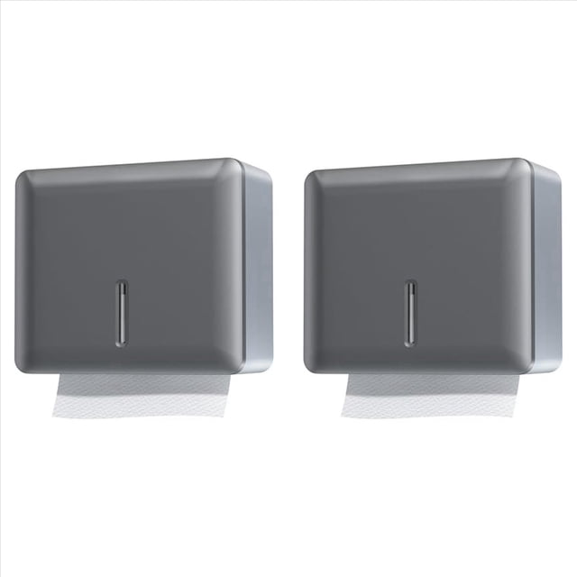 2X Dispensador de Toallas de Mano para Montaje en Pared BañO Comercial Soporte para Toallas de Mano de Papel Plegable MúLtiple