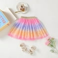 thumbnail image 2 of Utlike Girls Skirts Casual Elastic Waist Soft Flowy Skirt Layered Tutu Tulle Skirt Princess Mini Skirt For Girl Size One Size, 2 of 9