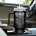 thumbnail image 5 of Father''s Day Gifts For Dad From Daughter Son - Insulated 40 Oz Tumbler With Handle - Birthday Gifts For Men Papa Stepdad Father-In-Law Husband, 5 of 6
