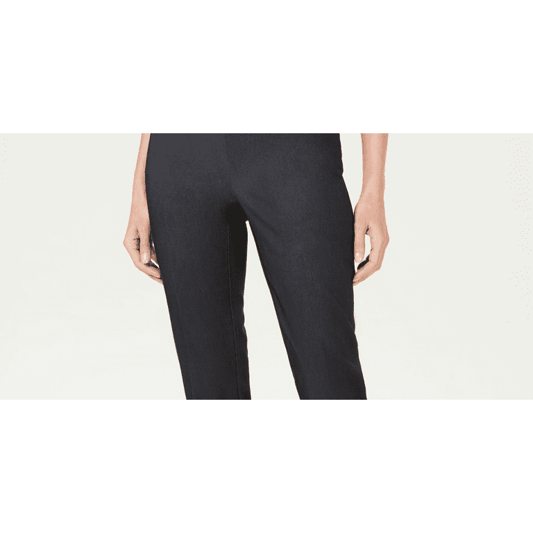 JM Collection Women s Pull On Tummy Control Slim Leg Pants Blue