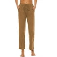 thumbnail image 2 of Womens Comfy Lounge Pants Loose Yoga Pants Cotton Blend Soft Drawstring Wide Leg Pants with Pockets, 2 of 6