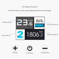 thumbnail image 4 of Medidor LCD Para Bicicleta Eléctrica, IP64 Resistente Al Agua Pantalla De Datos De Montaje De 22,2 Mm Pantalla Para Bicicleta Eléctrica A Prueba De Polvo Para Conversión De, 4 of 7