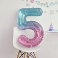 thumbnail image 1 of 40inch Gradient Número Globos 0-9 Grande Colorido Globo De Papel De Aluminio Cumpleaños baby Shower Aniversario Fiesta Decoración Helio Foto Props, 1 of 4