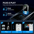 thumbnail image 4 of Wireless Carplay Adapter, 2 in 1 Apple CarPlay and Android Auto Adapter Convert Wired to Wireless Dongle for Apple Android,Plug and Play for iOS 10+ & Android 10+, Black, 4 of 7