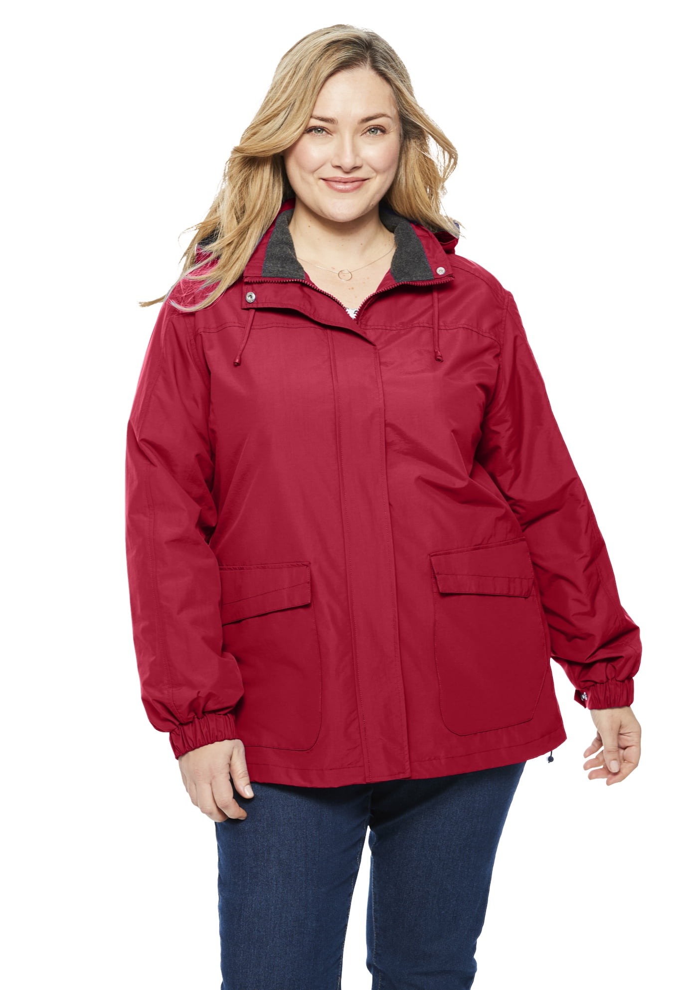 women's plus size fleece lined jacket