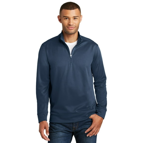 Port 1234922 Performance Fleece 1 by 4-Zip Pullover Sweatshirt, Deep Navy - 3XL