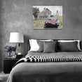 thumbnail image 6 of Farmhouse Wall Art Rustic Old Barn Canvas Painting Print Country Landscape Truck Pictures Wall Decor Framed Artwork Home Decoration for Living Room Kitchen Bathroom 12"x16", 6 of 6