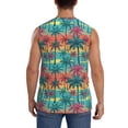 thumbnail image 4 of KLL Hawaii Palms Print Workout Tank Tops Gym Sleeveless Fitness Muscle Tee-Medium, 4 of 7
