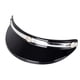 thumbnail image 1 of Visera para casco de motocicleta con 3 broches, ligera y protectora para media cara. Negro Plata, 1 of 9