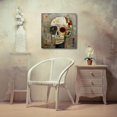 thumbnail image 3 of TEXTZEN 15x15 Black Modern Wood Framed Wall Art Titled - Memento Mori, 3 of 6