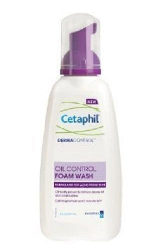Cetaphil  Dermacontrol Oil Removing Foam Wash, Face Wash For Oily Skin, 8 Oz 2 Pack
