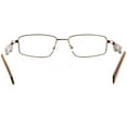 thumbnail image 4 of Unisex Optical Eyewear - Rectangle Shape, Metal Full Rim, Pretty Pecan, 4 of 4