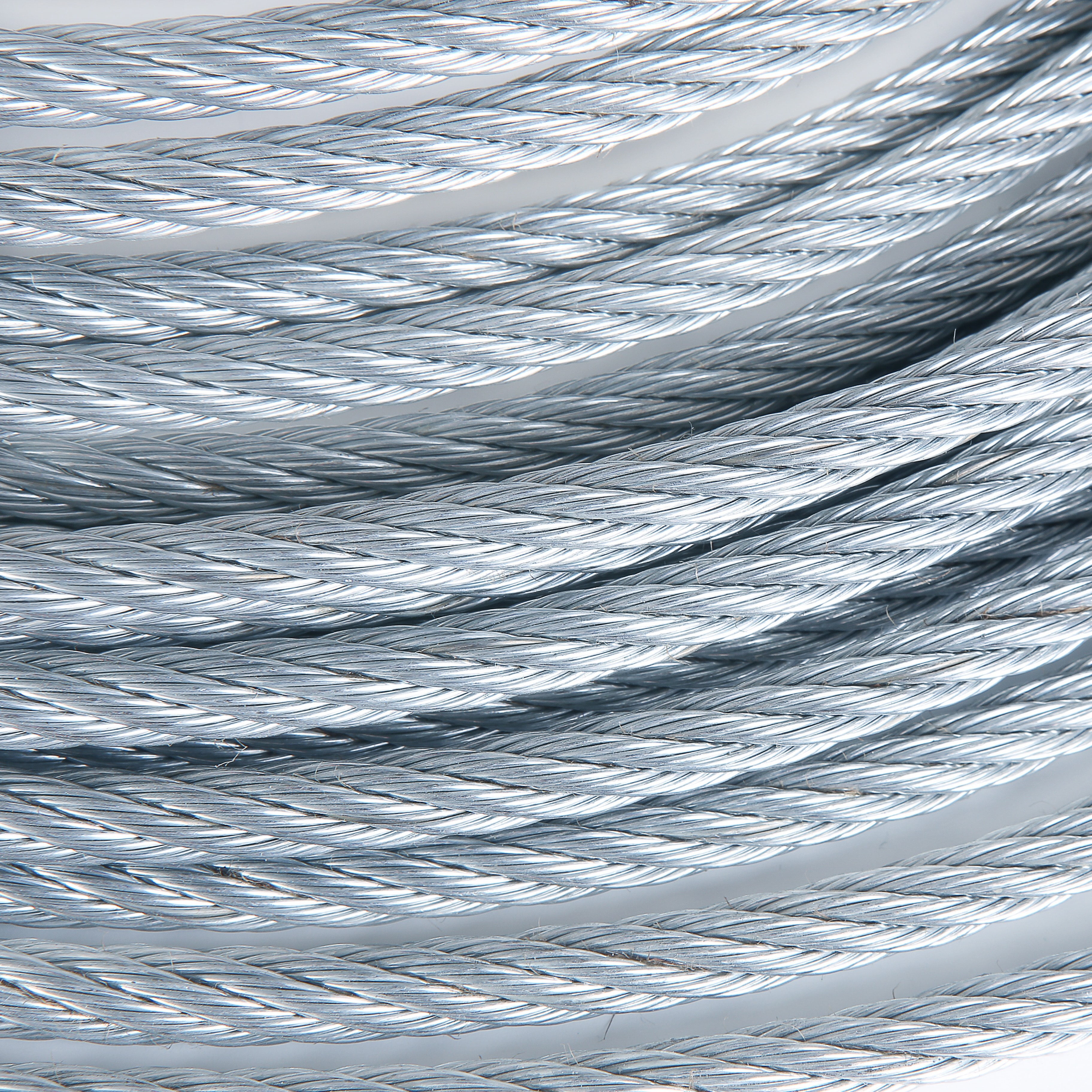 Steel Aircraft Cable 500 1/8 7x7 Hot Dipped Galvanized Steel Wire Rope Cable w/ 20 pcs Cable Clamps 