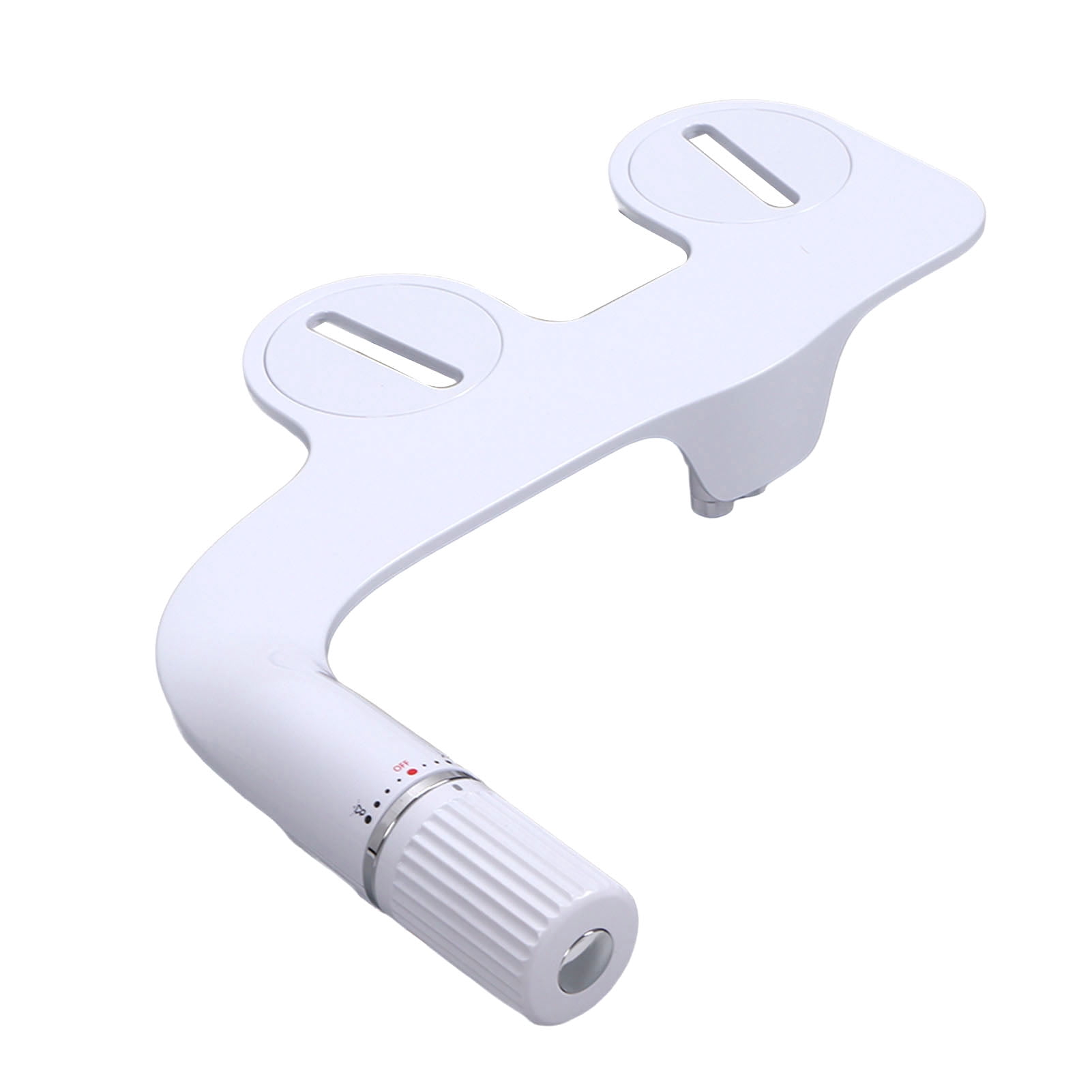 YAHHU G1/2 Toilet Bidet Attachment Set, ABS Dual Nozzle Bathroom Water Sprayer for Household, Matte White