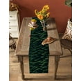 thumbnail image 4 of Green Forest Table Runner Modern Pine Trees Mysterious Art Tablerunners 13 x 90 Inch, Table Decorations Tabletop Scarf for Summer Gathering Holiday Farmhouse Kitchen Dining Decor, 4 of 6