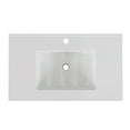 thumbnail image 3 of LiviNest 30-Inch White Ceramic Bathroom Sink: Modern Minimalist Design for 30-Inch Vanity - Pre-Drilled Faucet Hole & Easy Installation for Small Space Bathroom Renovation, 3 of 6