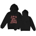 thumbnail image 4 of Zshosam Hoodies for Teen Girls Baggy Girls Print Long Sleeve Hooded Sweatshirt Pullover Tops Size 7T 8T,(Black 7-8 Years), 4 of 4