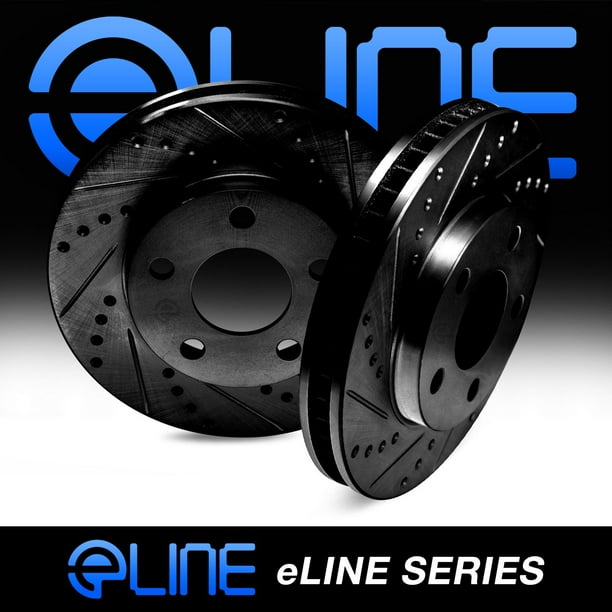 For 1980 1985 Ford E 350 Econoline F 250 F 350 E 350 Econoline Club Wagon E 250 Econoline Club Wagon R1 Concepts Front Black Zinc Cross Drilled Slotted Brake Rotors Walmart Com Walmart Com
