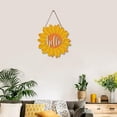 thumbnail image 2 of Sunflower Hello Wood Door Hanger 12 Inch Large Wooden Flower Sign Inspirational Wall Porch Art Summer Fall Front Door Wreath Hanging for Bedroom Living Room Indoor Outdoor Kitchen Home Decor, 2 of 5