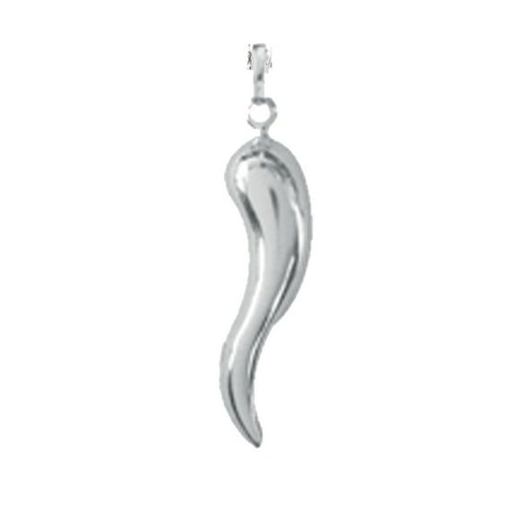 Sterling Silver Mini Italian Horn Pendant Charm
