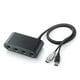thumbnail image 1 of Adaptador y convertidor de controlador portátil de 4 puertos para Wii U, PC con puerto USB y videojuegos de Switch, color negro, 1 of 2