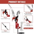 thumbnail image 4 of Xwlshop 10 Ft Extendable Pole Saw, 2-in-1 Tree Trimming Pruner, 4 of 7