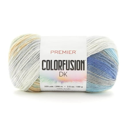 UPC: 0840166801406 | Premier Yarn Colorfusion DK Yarn – Seaside  325 yards