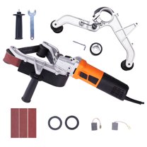 KFFKFF Pipe Tube Polisher Sander, 1000W Belt Sander with Six Adjustable Speeds 1100-3200rpm, Expert Belt Grinder Machine with Trio of Sanding Belts for Polishing, Finishing, and Rust Elimination