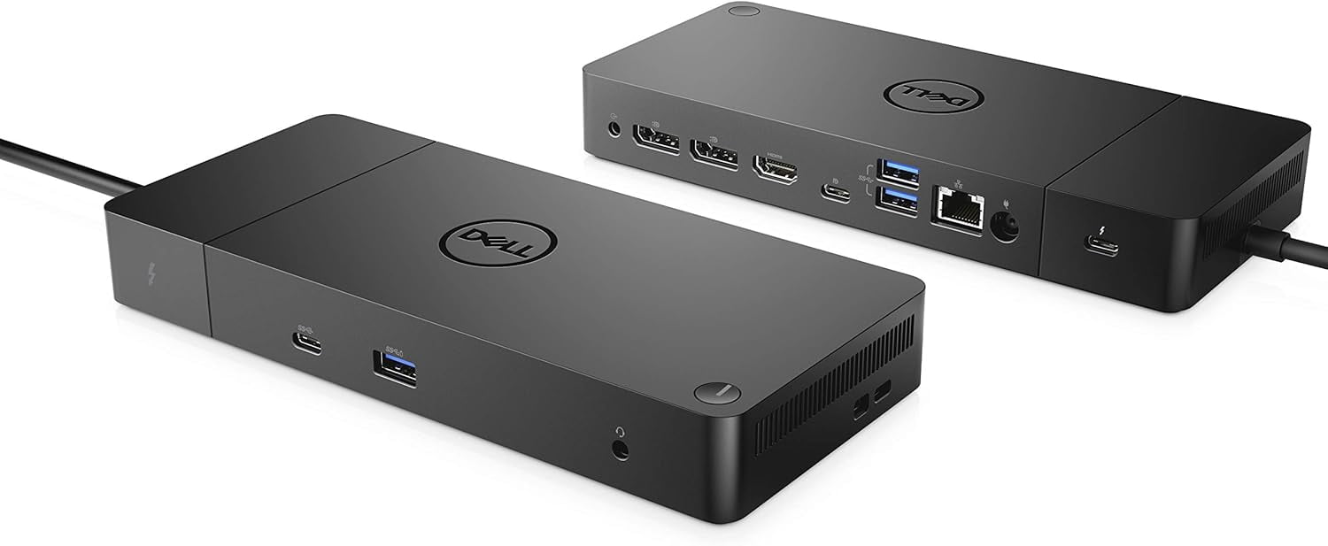Restored Dell WD19TB Thunderbolt Docking Station – Dual Monitor Support, 180W Power Delivery, HDMI & DisplayPort, USB-C Connectivity (Refurbished)