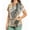 Gray, variant on Scrubs For Women Print Short Sleeve With Pockets Scrub Top V Neck Medical Nurse Shirt Workwear Uniform Tops Black L