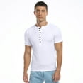 thumbnail image 3 of HAOMEILI Men's Henley Shirts Short/Long Sleeve Button T-Shirt Lightweight Fashion Casual Pullover Shirt, 3 of 6